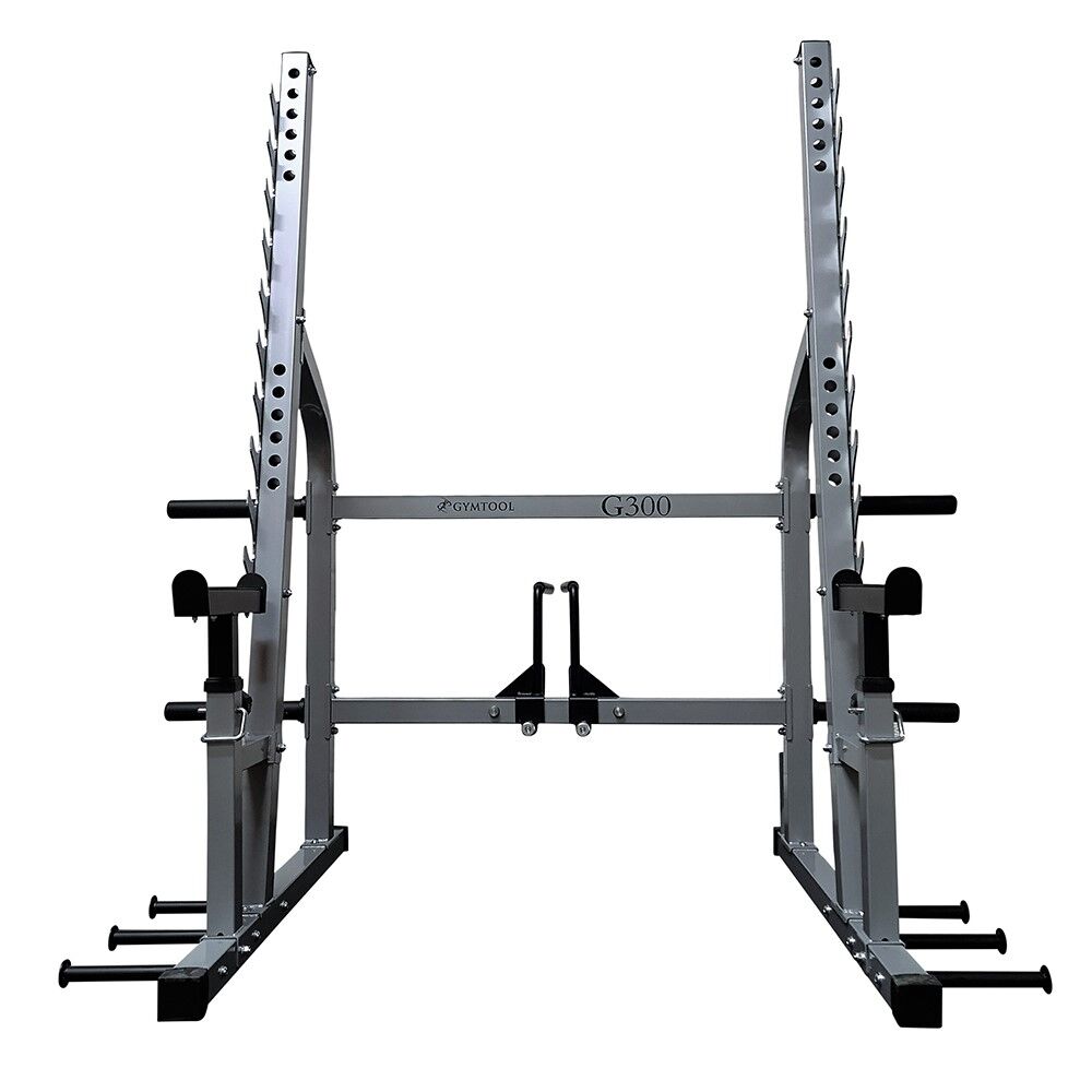 G300 knebøystativ – solid squat rack med dips og pullups